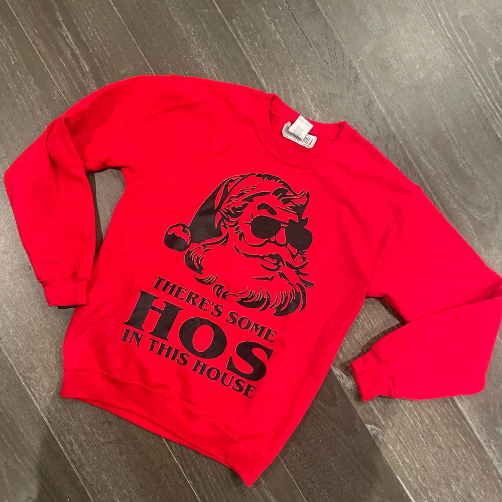 There’s Some Hos in This House funny Christmas sweater, ugly sweater, S